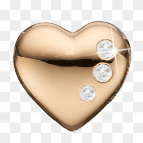 Secret Heart, Beautiful Gold Plated Heart With Topazes - Christina Watches Mom Vedhæng Til Story Christina, HD Png Download - gold heart png