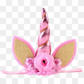Flower Headband Png - Pink Unicorn Horn, Transparent Png - headband png