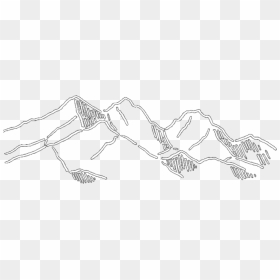 #ftestickers #mountain #outline #doodle #white - Doodle White Png, Transparent Png - mountain outline png