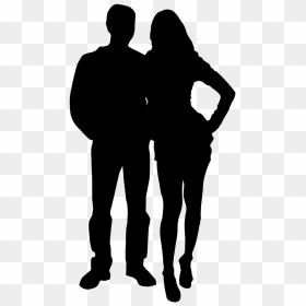 Man And Woman Silhouette Png, Transparent Png - couple silhouette png