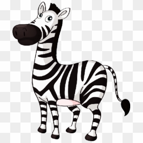 Jpg Black And White Letters Format Cute Baby Cartoon - Zebra Clip Art Black And White, HD Png Download - black baby png