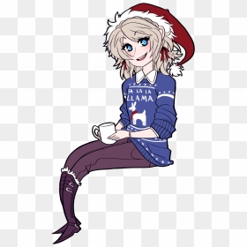 “ It"s Ya Girl Luna In An Ugly Christmas Sweater - Anime Girl Ugly Sweater, HD Png Download - it's a girl png