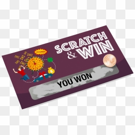 Instant Lottery Online - Scratch And Win Ticket, HD Png Download - you win png