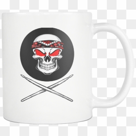 Skull And Drumsticks - Beer Stein, HD Png Download - drumsticks png