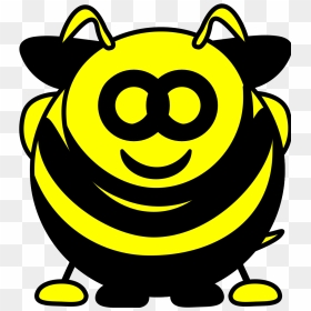 Spring With Bee Svg Clip Arts - Cartoon Bee, HD Png Download - bee clipart png