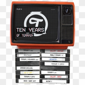 Ten Years Of Terrain Gallery Show, HD Png Download - vhs play png