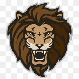 Lion Head - Gold Lion Logo Png, Transparent Png - lion face png