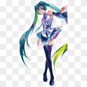 A Decidedly Foreign-looking Miku - Hatsune Miku Vocaloid 3 English, HD Png Download - miku png