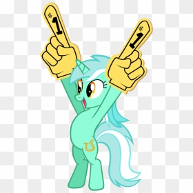 Kired25, Bipedal, Foam Finger, Lyra Heartstrings, Pony, - Mlp Kired25, HD Png Download - foam finger png