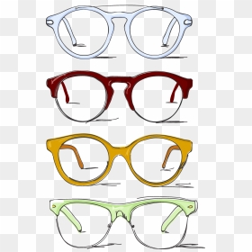 Transparent Glass Broken Png - Drawing Sunglass Png, Png Download - spectacles vector png