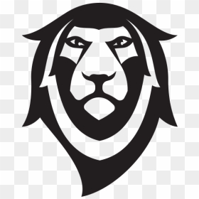 Lion Face Silhouette - Emblem, HD Png Download - lion face png