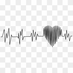 Black Heartbeat Png, Transparent Png - ekg png