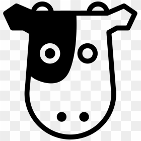Cow Frontal Head - Cow Svg Icon, HD Png Download - cow head png