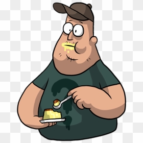 Gravity Falls Soos Ramirez Eating Pie - Soos From Gravity Falls, HD Png Download - gravity falls png