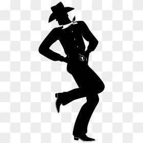 Line Dancing Couple Silhouette - Silhouette Line Dancer Png, Transparent Png - couple silhouette png