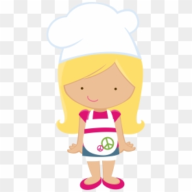 Zwd Pizza Party Girl - Little Girl Chef Clipart, HD Png Download - party girl png