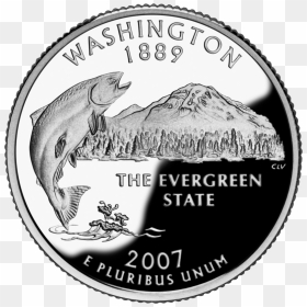 2007 Wa Proof - Washington State Quarter, HD Png Download - washington state outline png