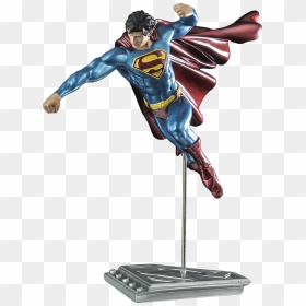 Superman The Man Of Steel Statue By Shane Davis - Superman Flying Statue, HD Png Download - superman flying png