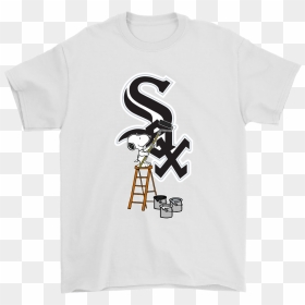 Snoopy Paints The Chicago White Sox Logo Mlb Baseball - Chiefs Baby Yoda, HD Png Download - white sox logo png