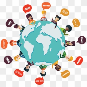 Identifying Low And High Context Communication Part - People Around The World Cartoon, HD Png Download - communication png
