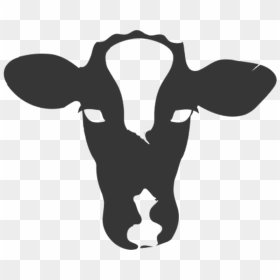 Cow Silhouette Head , Png Download - Cow Face Silhouette Png, Transparent Png - cow head png