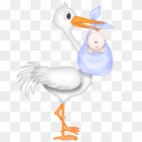 Clipart Baby Shower Stork, HD Png Download - black baby png