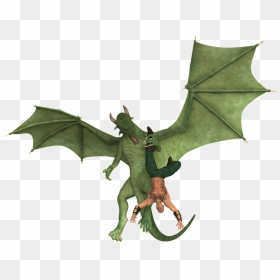 Man Flying On Dragon, HD Png Download - flying dragon png