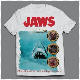 Jaws Quint Death Tshirt - Jaws Back In Cinemas 2019, HD Png Download - jaws png