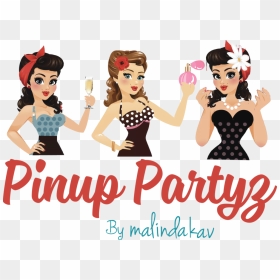 Pinup Partyz Transparent File, HD Png Download - party girl png