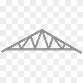 Transparent Rooftop Png - Double W Roof Truss, Png Download - rooftop png