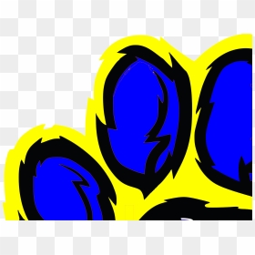 Wildcats Blue And Gold, HD Png Download - tiger paw png