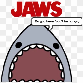 #jaws #shark #doyouhavefood - Cartoon Shark Mouth Png, Transparent Png - jaws png