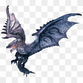 Monster Hunter World Silver Rathalos, HD Png Download - flying dragon png