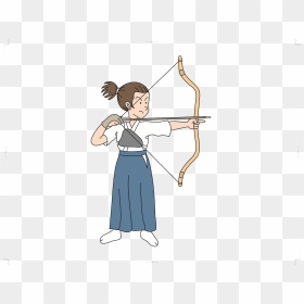 Female Archer Clip Arts - Female Archer Cartoon, HD Png Download - archery png