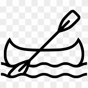 Kayak - Canoe Clip Art Black And White, HD Png Download - kayak png