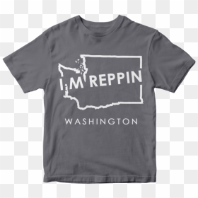 Active Shirt, HD Png Download - washington state outline png