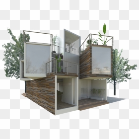 Rooftop Deck Sketch - House, HD Png Download - rooftop png