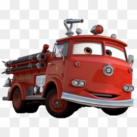 Cars Hudson Character Mcqueen Lightning Mater Doc Clipart - Cars Disney Characters Red, HD Png Download - fire truck png