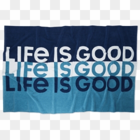 Life Is Good Stripe Beach Towel - Beach Towel, HD Png Download - beach towel png