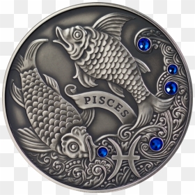 Pisces Coin Swarovski, HD Png Download - tick sign png