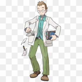 Pokemon Prof Elm, HD Png Download - professor oak png