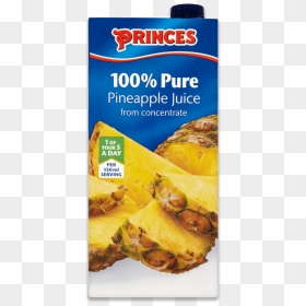 Princes 100% Pure Pineapple Juice 6 X 1l - 100 Pure Apple Juice, HD Png Download - pineapple juice png