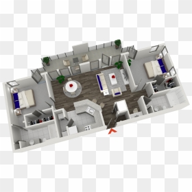 2 Bedroom Studio Apartments In Atlanta, HD Png Download - rooftop png