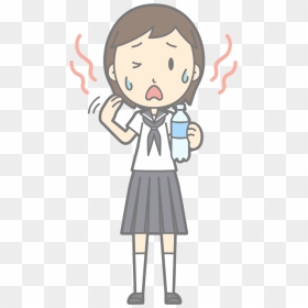 It"s Hot - Hot Weather Animation Png, Transparent Png - its a girl png