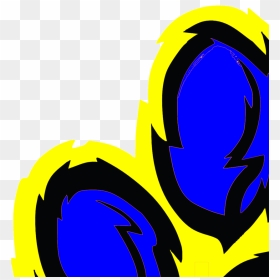 Blue Tiger Paw Clip Art, Icon And Svg - Red Paw Clipart, HD Png Download - tiger paw png