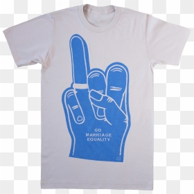 Marriage Equality Foam Hand T-shirt - Active Shirt, HD Png Download - foam finger png