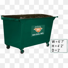 1 Yard Container - 3 Yard Rear Load Dumpster, HD Png Download - dumpster png