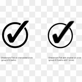 Check Mark With Circle Png Transparent, Png Download - tick sign png