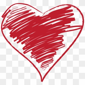 Clipart Hearts Scribble - Heart Scribble Clipart, HD Png Download - scribble heart png