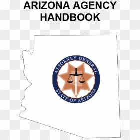 Ag Logo On Arizona State Outline - Attorney General Arizona Logo, HD Png Download - arizona logo png